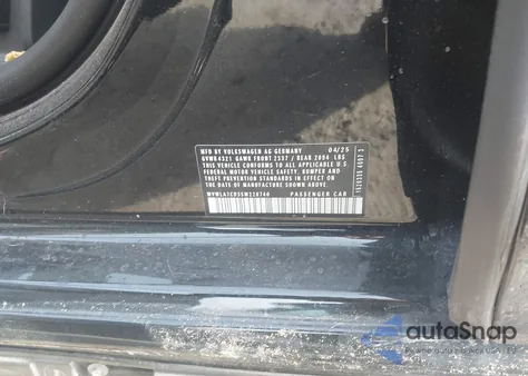 2025 Volkswagen Golf Gti 2.0T S from USA, damaged, VIN WVWLA7CD3SW228740